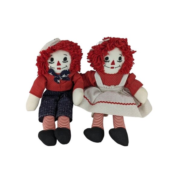 Raggedy Ann & Andy Plush 10 Inch Stuffed Animal Toy No Brand - Picture 1 of 6